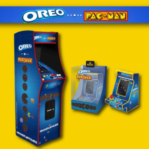 Jeu OREO Pac-Man borne de jeu arcade  gagner